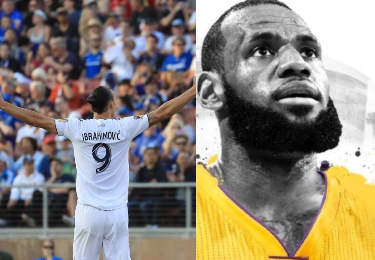 Cara Unik Zlatan Ibrahimovic Sambut Kedatangan LeBron James di Los Angeles Lakers