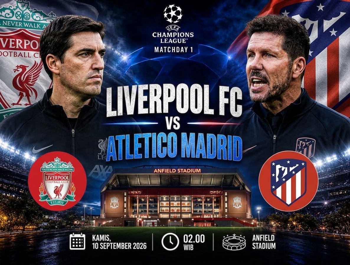 Liverpool vs Atletico Madrid. (AI)