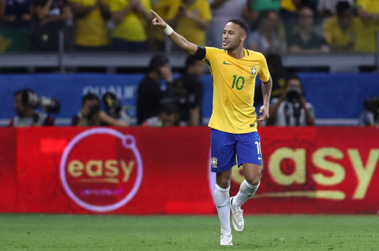 Neymar Torehkan 50 Gol Di Level Internasional