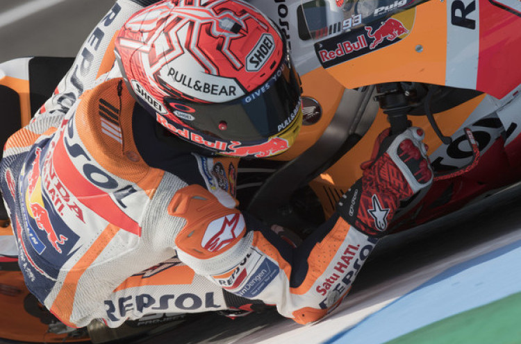 Marquez Waspadai Ancaman Dovizioso dan Rossi pada MotoGP Thailand