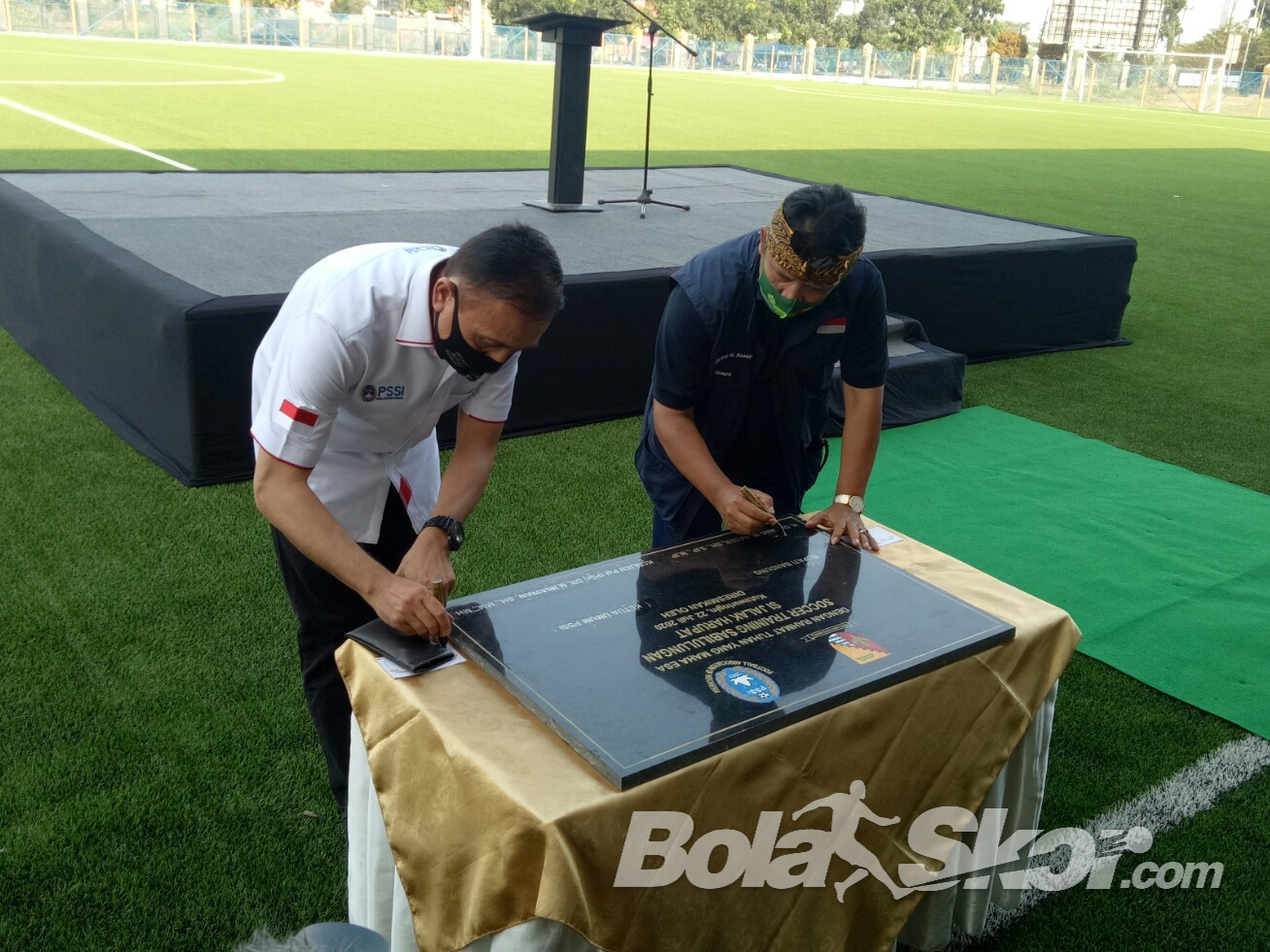 Resmikan Lapangan Tambahan Stadion Si Jalak Harupat untuk Piala Dunia U-20, Ketum PSSI: Seperti Ajax