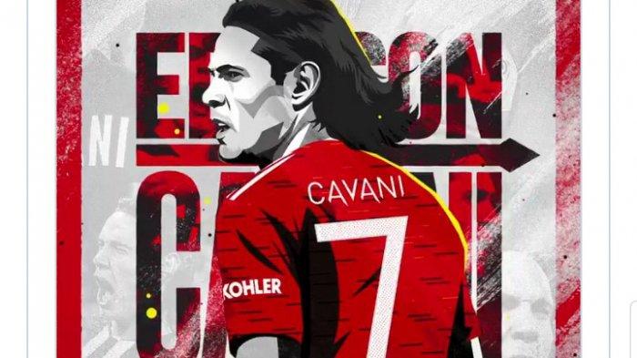 Misi Edinson Cavani Hapus Kutukan Nomor 7 Manchester United