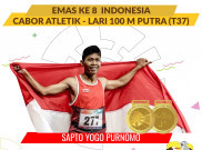 Sapto Yogo Purnomo Kembali Persembahkan Medali Emas Asian Para Games 2018 untuk Indonesia
