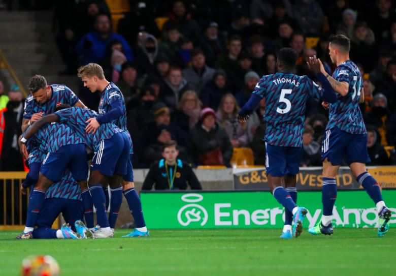 Arsenal Merayakan Kemenangan Kontra Wolves bak Memenangi Titel Premier League