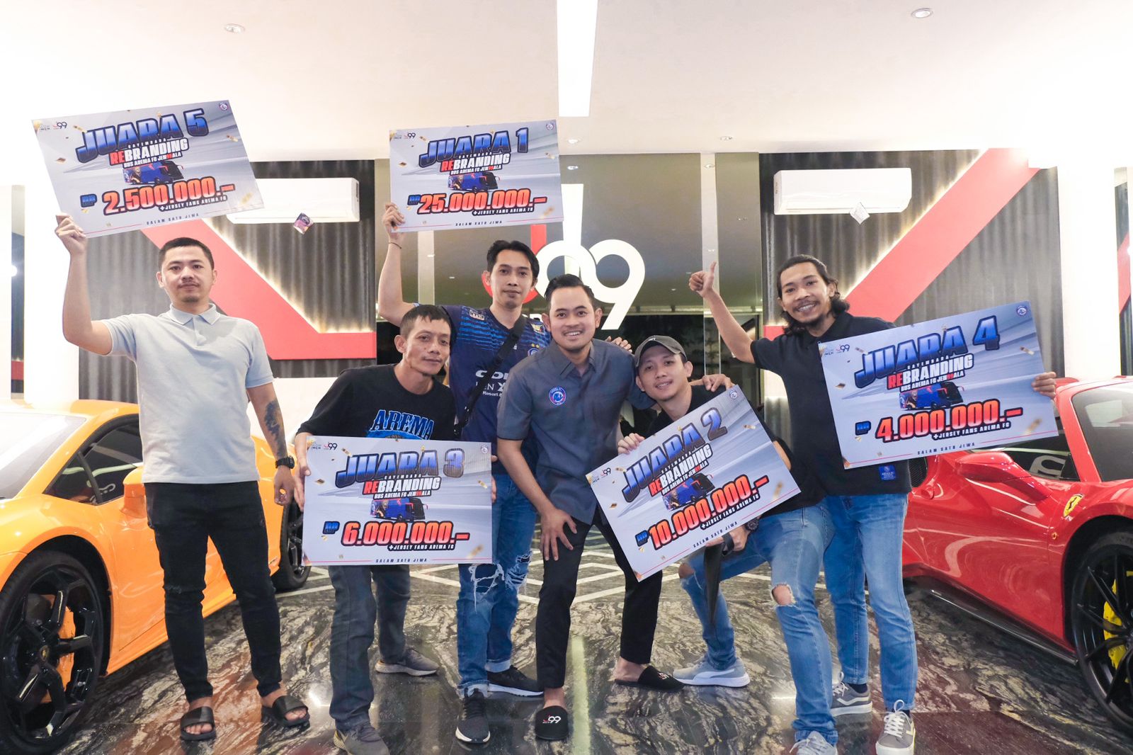 Apresiasi Juragan 99 untuk Pemenang Sayembara Rebranding Bus Arema FC
