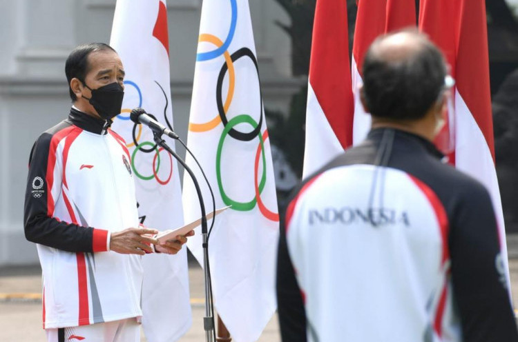 Kontingen Olimpiade Tokyo 2020 Resmi Dilepas Jokowi