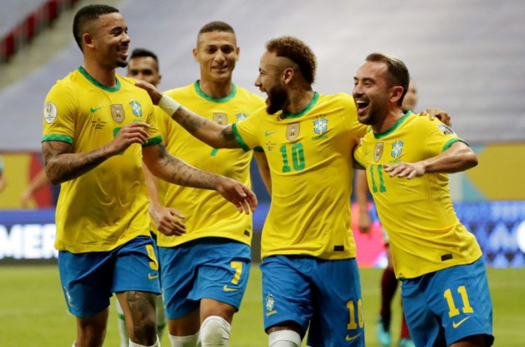 Hasil Copa America 2021: Brasil Perkasa, Gol Langka Menangkan Kolombia