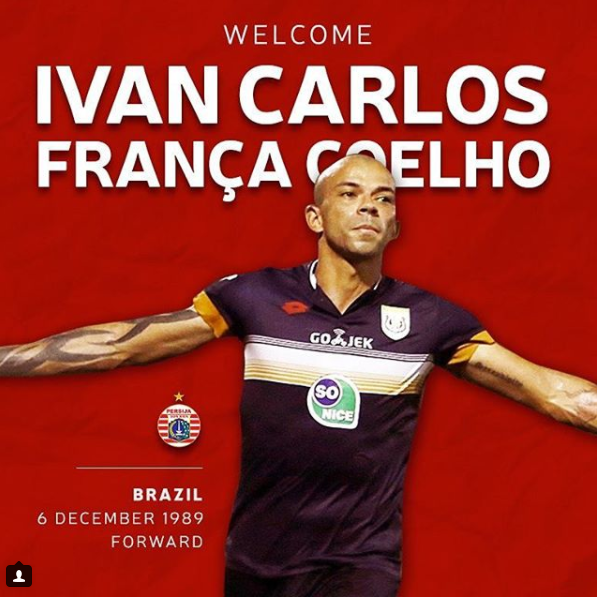 Ivan Carlos Resmi Lengkapi Kuota Pemain Asing Persija Jakarta