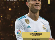 Ronaldo Raih Trofi Ballon d'Or 2017