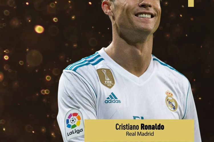 Ronaldo Raih Trofi Ballon d'Or 2017