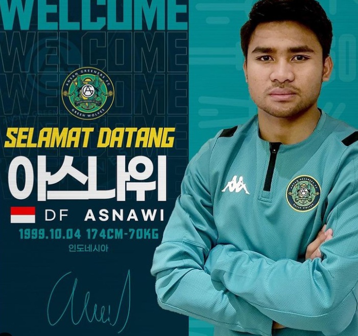 Asnawi Mangkualam Gunakan Nomor Punggung Ini di Ansan Greeners