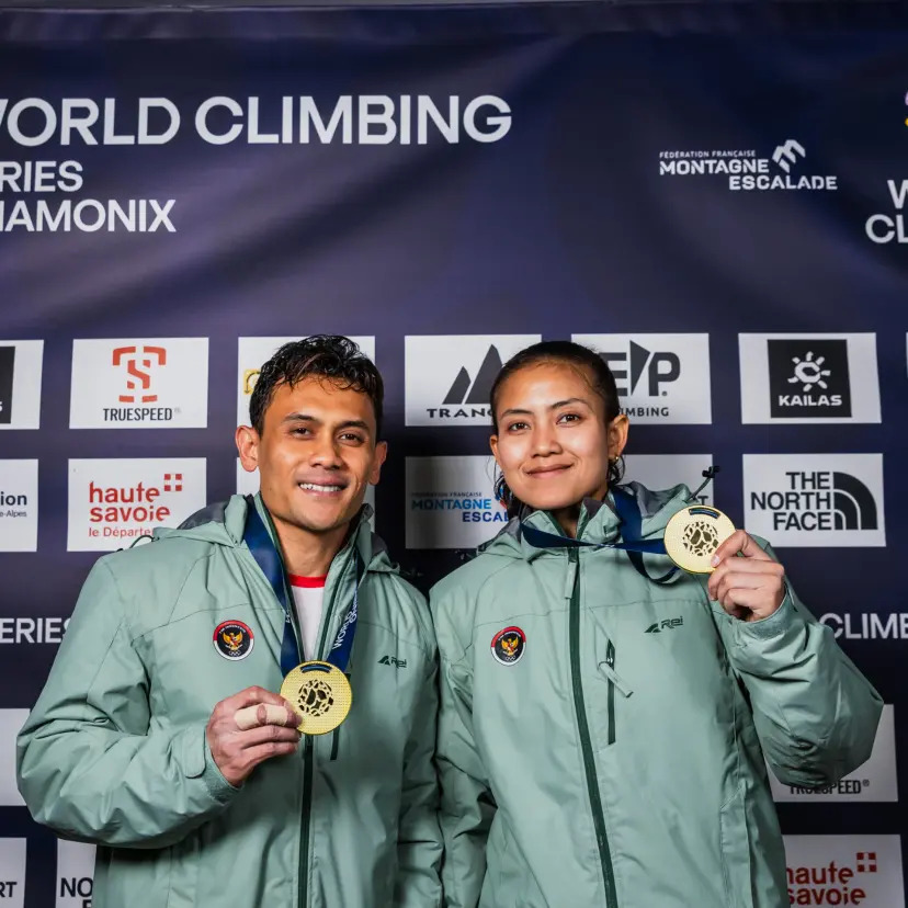 Veddriq Leonardo dan Desak Made Bawa Pulang Emas dari World Climbing Series 2026