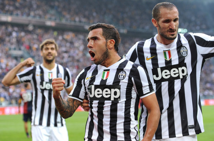 Tevez Bawa Juventus Unggul Atas Sassuolo<!--idunk-->Babak Pertama Serie A: Juventus vs Sassuolo
