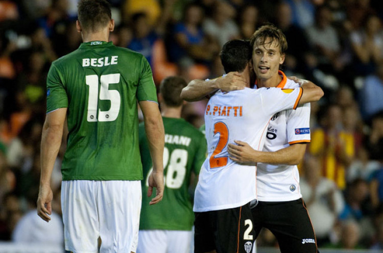 Liga Eropa Grup A: Valencia Tekuk Tuan Rumah St.Gallen 3-2