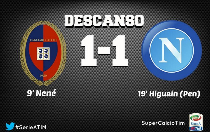 Bertempo Tinggi, Cagliari Vs Napoli Masih Sama Kuat<!--idunk-->Babak I