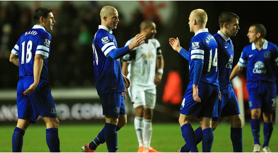 Ross Barkley Bawa Everton Tekuk Swansea City