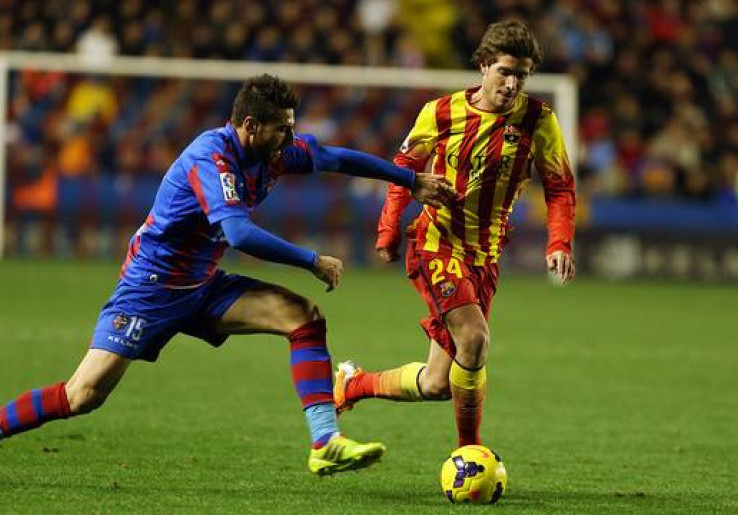 Andalkan Serangan Balik, Levante Ungguli Barcelona<!--idunk-->Babak I Copa del Rey
