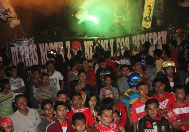 Launching Persepam, Ratusan Suporter Siap 