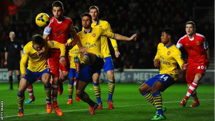 Southampton Ciamik Ungguli Arsenal<!--idunk-->Babak I