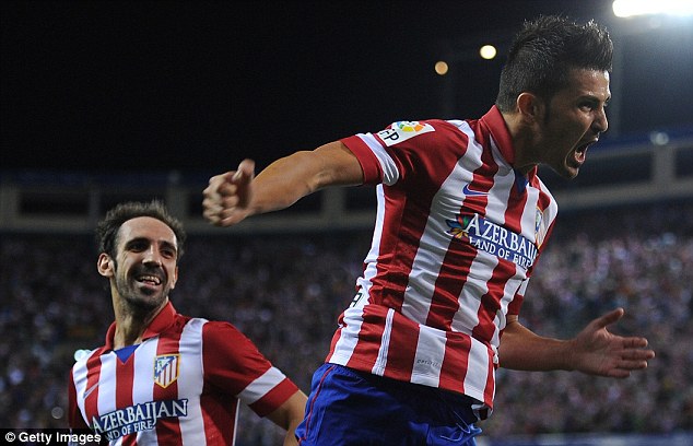 Gol David Villa Antar Atletico Madrid Ungguli Sevilla<!--idunk-->Babak I
