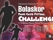 Jadwal Babak 16 Besar Turnamen Futsal Bolaskor.com