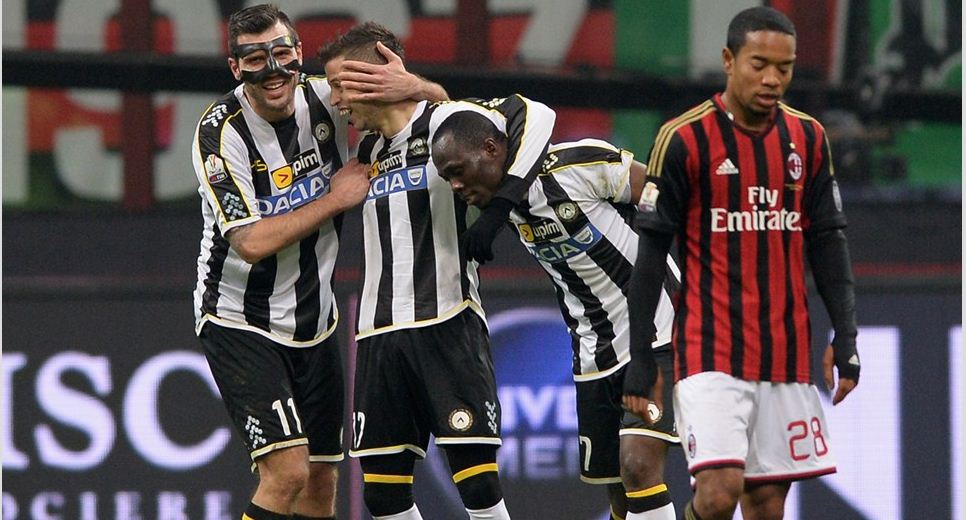 Tampil Tak Kreatif, Milan Disingkirkan Udinese<!--idunk-->Perempat Final Coppa Italia