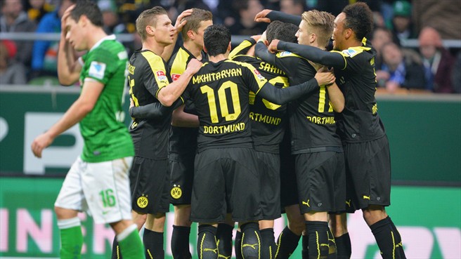 Dortmund Pesta Gol di Markas Werder Bremen