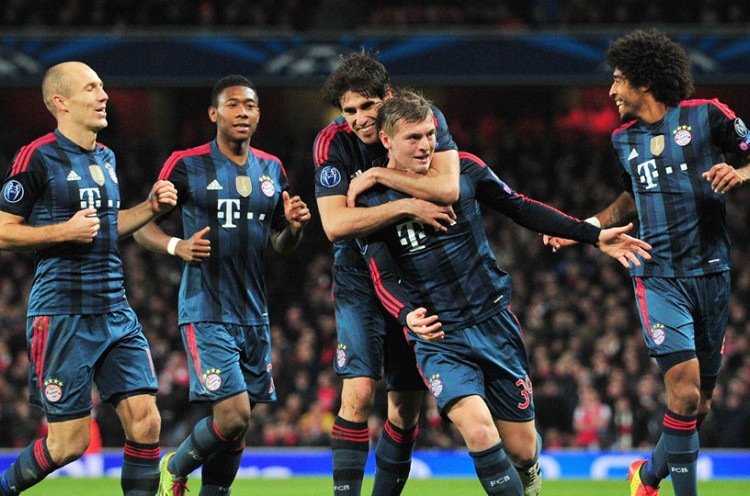 Arsenal 10 Pemain, Bayern Bawa Pulang Dua Gol 'Away'