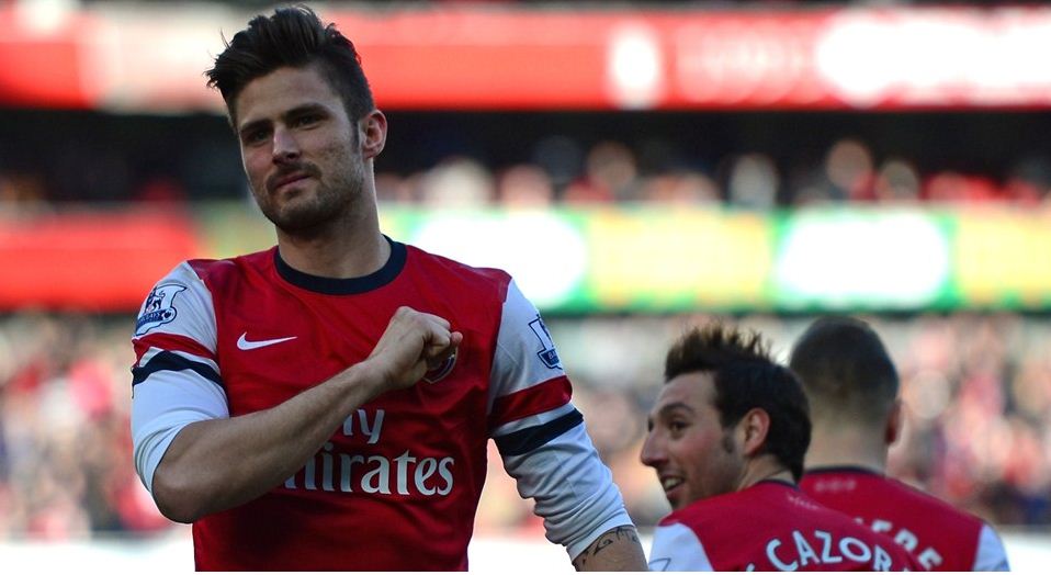 Sepasang Gol Giroud Antar Arsenal Gilas Sunderland<!--idunk-->Babak I