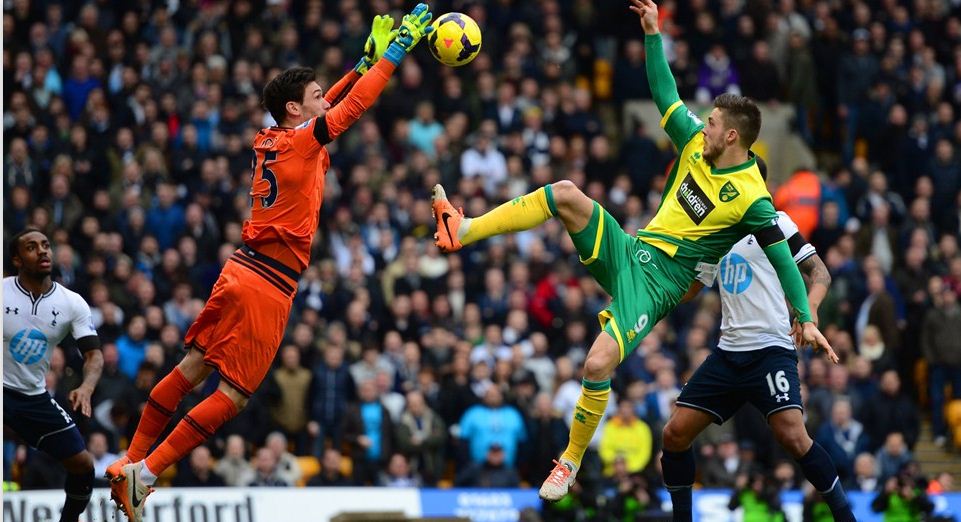 Permainan Agresif Norwich Bikin Spurs Kewalahan<!--idunk-->Babak I