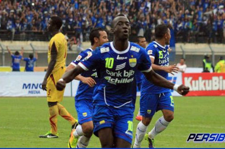 Gol Tunggal Konate Antar Persib Bandung Tundukkan Sriwijaya FC<!--idunk-->ISL 2014