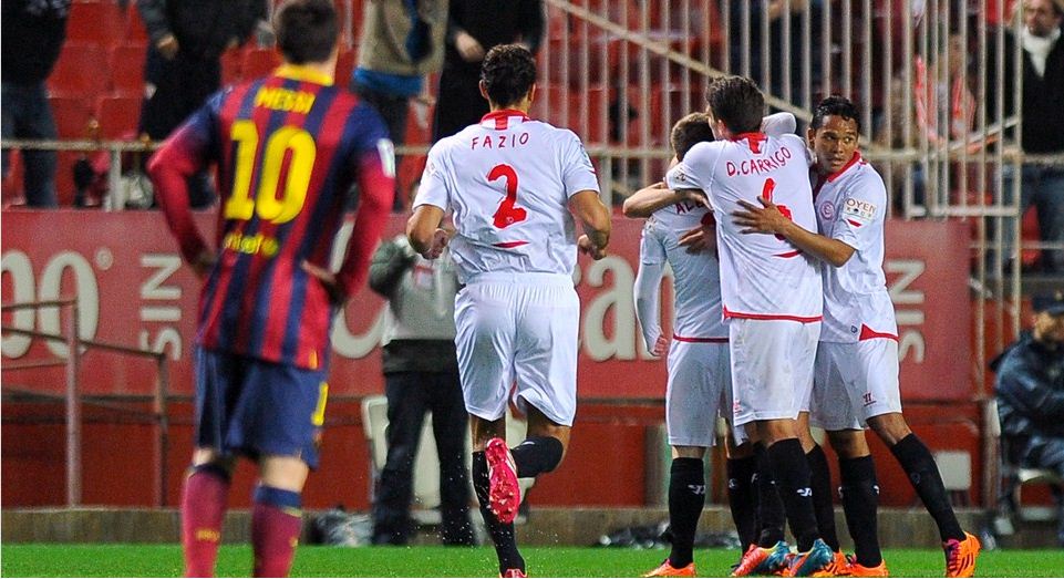 Sengit, Lionel Messi Bawa Barcelona Ungguli Sevilla<!--idunk-->Babak I