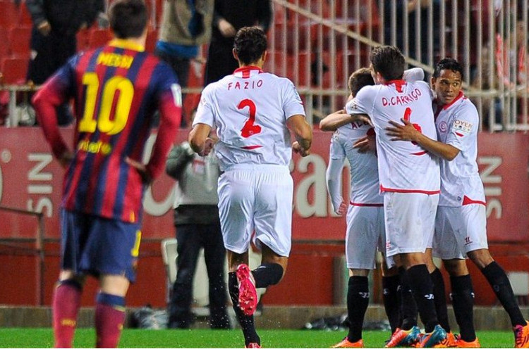 Sengit, Lionel Messi Bawa Barcelona Ungguli Sevilla<!--idunk-->Babak I