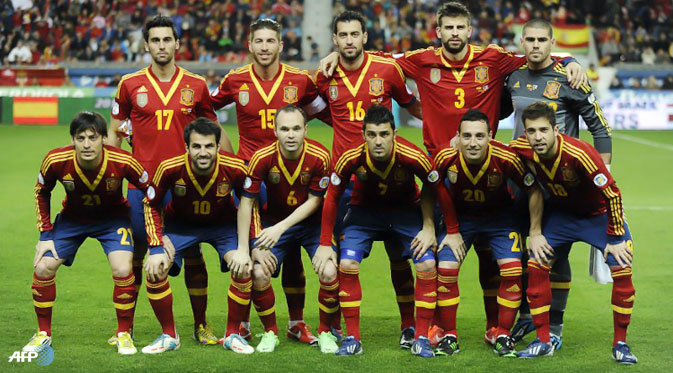 Tatap Piala Dunia 2014, Spanyol Pilih AS Jadi Markas Latihan
