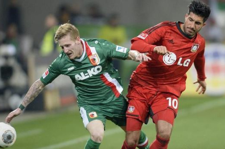 Leverkusen Unggul Sementara Atas Augsburg<!--idunk-->Babak I