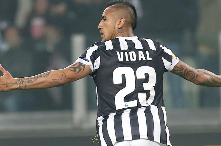 Gol Tunggal Vidal Bawa Juventus Unggul Sementara<!--idunk-->Babak 1 16 Besar Liga Eropa