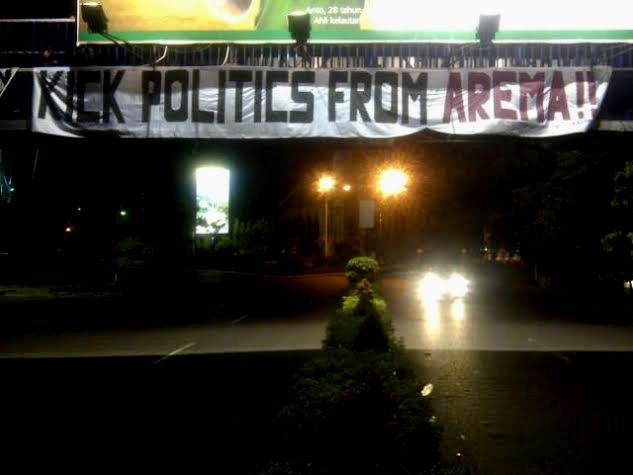 Dijadikan Kendaraan Politik, Aremania Geram