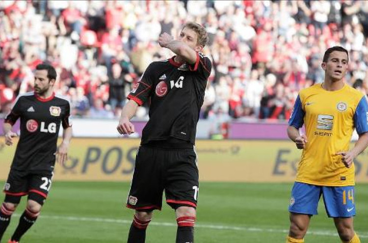 Penalti Kiessling Selamatkan Muka Leverkusen