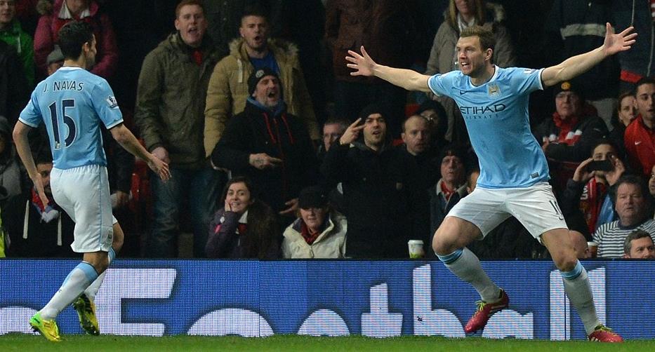 Gol Cepat Dzeko Bawa City Ungguli Setan Merah<!--idunk-->Babak I