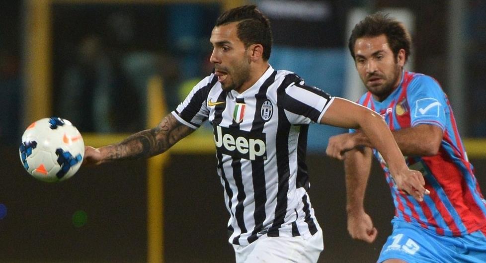 Gol Tunggal Tevez Benamkan Catania