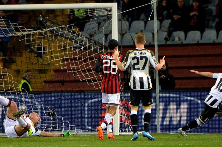 Gol Tunggal Antonio Di Natale Bawa Udinese Bungkam AC Milan