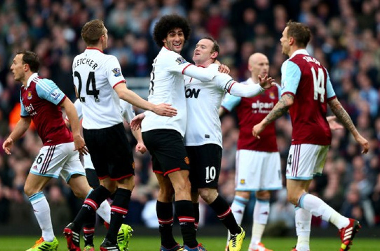 Cetak Gol Spektakuler, Rooney Antar MU Benamkan West Ham