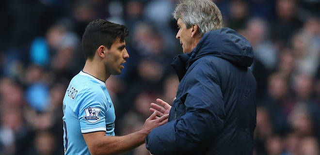 Pellegrini Tak Izinkan Aguero Gabung Barcelona