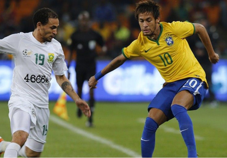 Neymar Tri Gol, Brasil Bantai Afrika Selatan<!--idunk-->Uji Coba Internasional