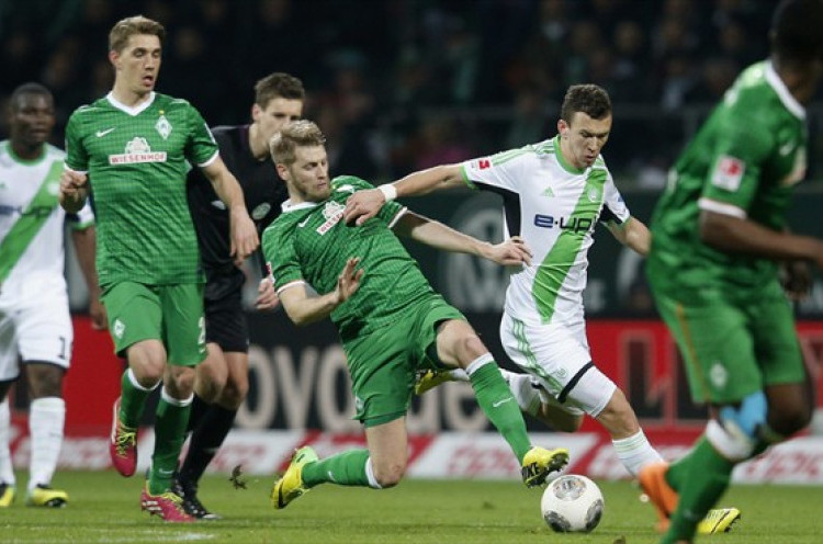 Bremen Dipecundangi Wolfsburg, Mainz Dibekap Braunschweig<!--idunk-->Bundesliga Pekan Ke-27