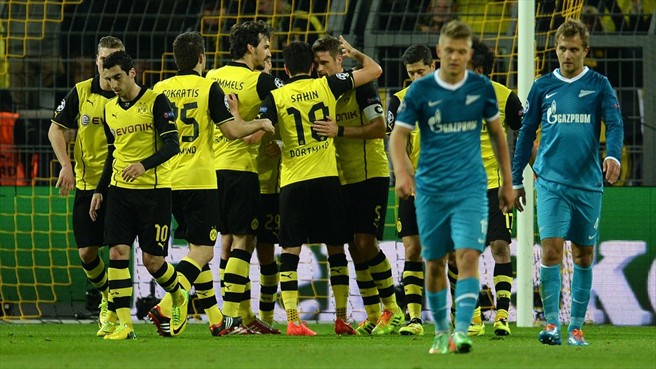 Dibekuk Zenit, Borussia Dortmund Tetap Masuk Perempat Final<!--idunk-->16 Besar Liga Champions
