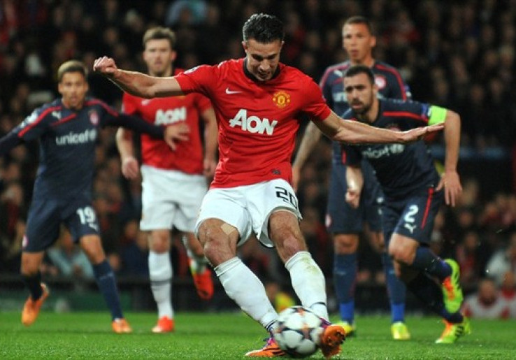 Van Persie Bawa Manchester United Unggul Sementara Dari Olympiakos<!--idunk-->Babak I