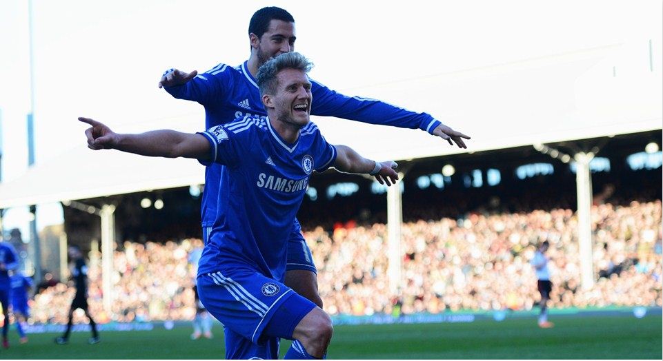 Trio Gol Schurrle Antar Chelsea Gilas Fulham