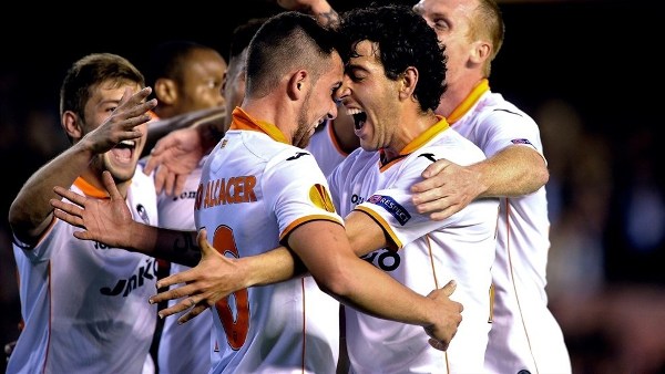 Dramatis, Lima Gol Valencia Singkirkan Basel<!--idunk-->Perempat Final Liga Europa