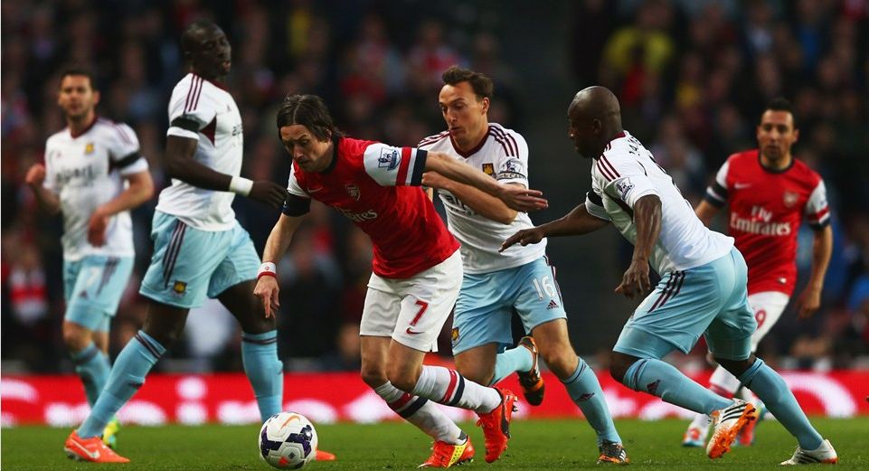Ketat, Arsenal Diimbangi Oleh West Ham United<!--idunk-->Babak I